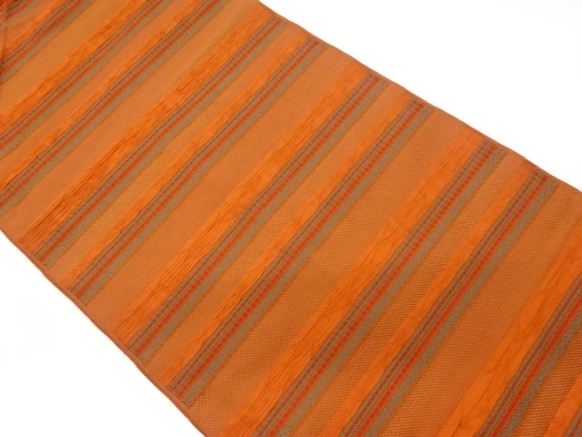 JAPANESE KIMONO / VINTAGE NAGOYA OBI / WOVEN STRIPE